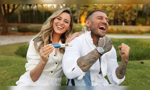 Lucas Lucco e Lorena Carvalho anunciam gravidez