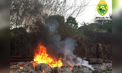 Apucaranense é detido após atear fogo em lixo de empresa
