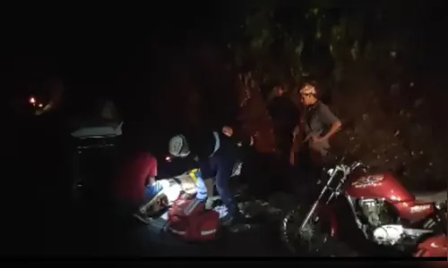 Motociclista fica ferido em acidente entre Jandaia e Bom Sucesso