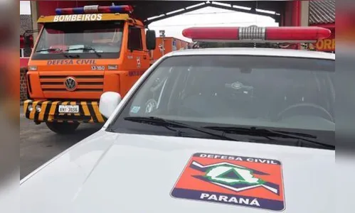 Defesa Civil atende incêndio que quase atingiu casa em Faxinal