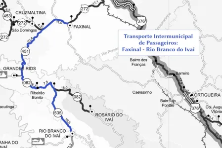 DER seleciona empresa para assumir linha entre Faxinal e Rio Branco do Ivaí