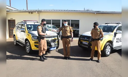 Parque de Viaturas da 6ª CIPM recebe dois novos veículos