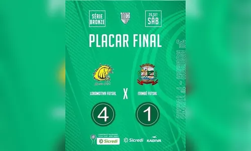 Lokomotiva Futsal vence jogo válido pela terceira rodada