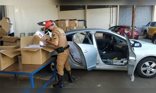 PRE de Porto Ubá apreende mais de 15 mil maços de cigarros