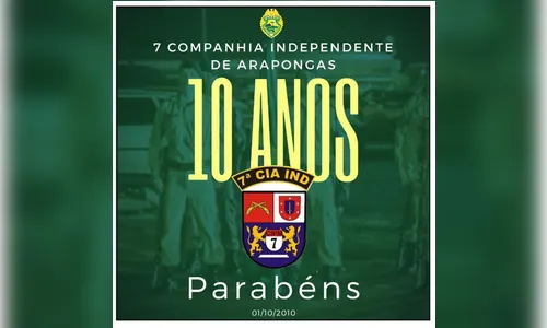 Polícia Militar de Arapongas comemora 10 anos nesta quinta (1º)