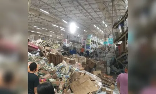 Grave acidente em supermercado em São Luís no Maranhão deixou oito pessoas feridas e um morto