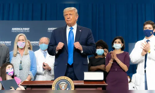 Vim para cá (hospital) sem me sentir bem, mas me sinto melhor, diz Trump