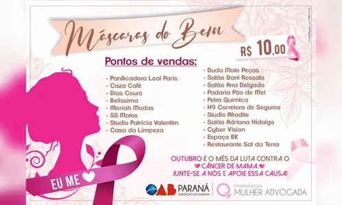 Comissão da Mulher Advogada de Apucarana realiza campanha 