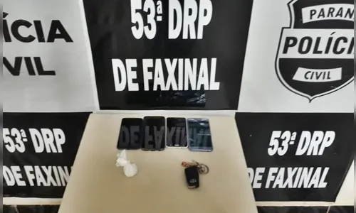Polícia Civil prende suspeitos de tráfico de cocaína em Faxinal