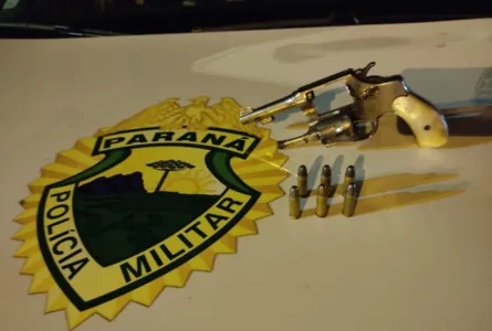 PM prende homem por porte ilegal de arma de fogo  em Apucarana