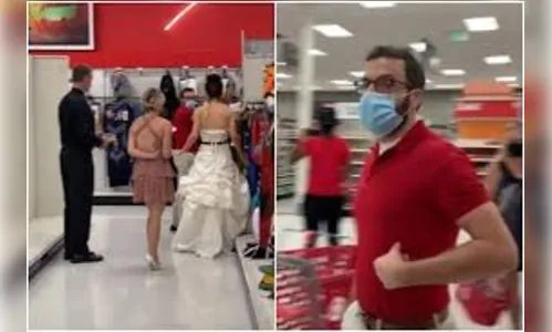 Mulher invade loja e exige que noivo se case com ela: 