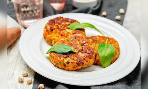 Aprenda a fazer Hambúrguer de Grão-de-Bico