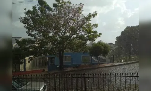 Lunardelli registra chuva de granizo na tarde desta segunda; assista