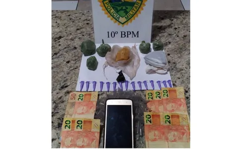 PM de Apucarana apreende maconha, cocaína e crack na Vila Regina