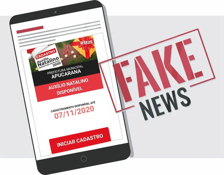 Prefeitura de Apucarana desmente 'fake news' sobre auxílio natalino