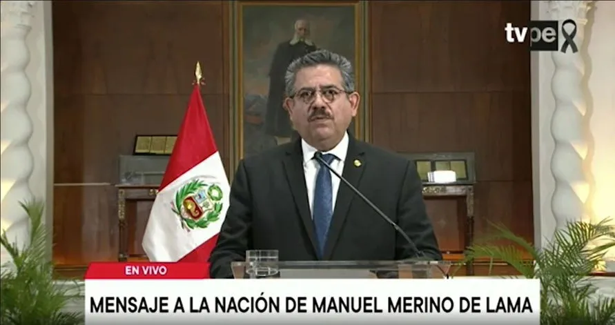 Presidente interino do Peru renuncia após uma semana no cargo