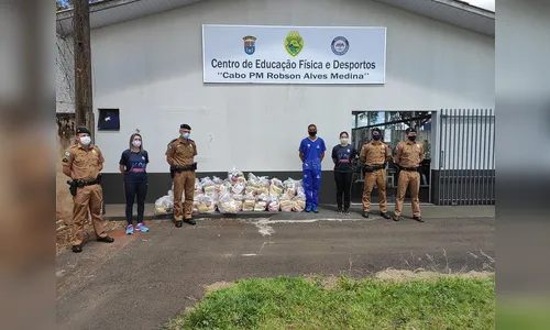 Desafio Guerreiros do Vale da PM arrecada duas toneladas de alimentos; assista