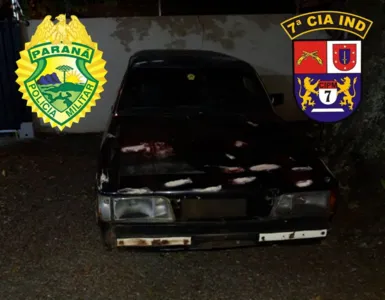 PM recupera carro furtado com placas adulteradas