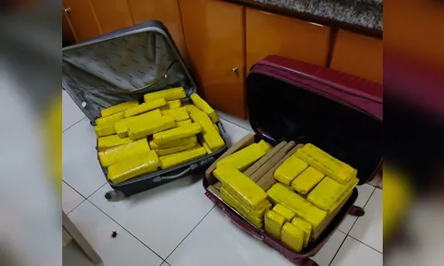 Passageiro de ônibus é preso com 67 kg de maconha em bagageiro