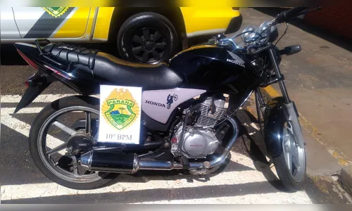 PM apreende moto adulterada e sem retrovisores