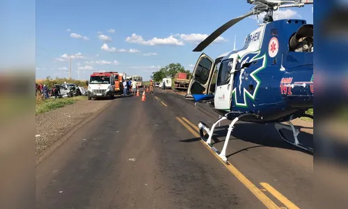 Acidente grave mobiliza socorro aéreo do Samu em rodovia