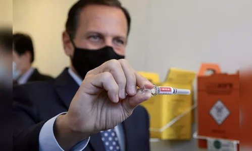 Primeiras 120 mil doses da Coronavac chegam em 20 de novembro, afirma Doria