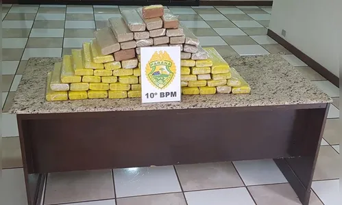 PM apreende 70 kg de maconha numa casa em Apucarana