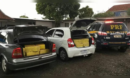 PRF apreende 410 Kg de maconha em Icaraíma