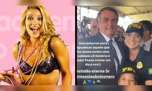 Ex-loira do Tchan vira policial rodoviária em Santa Catarina