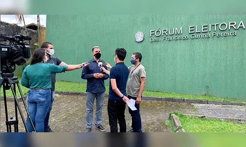 Presidente do TRE-PR acompanha teste de transmissão de dados no litoral