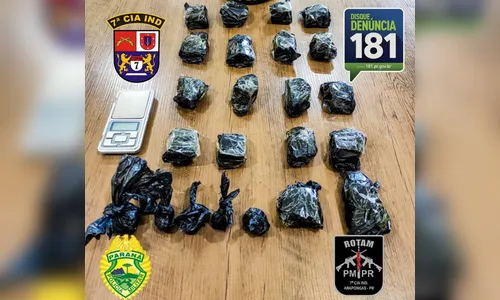 Mulher guarda droga de marido preso e é detida por tráfico