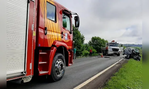 Colisão provoca morte de motorista na rodovia PR-438