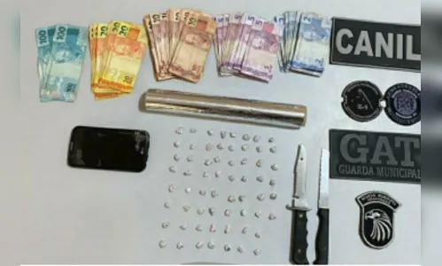 GM apreende pedras de crack e dinheiro do tráfico