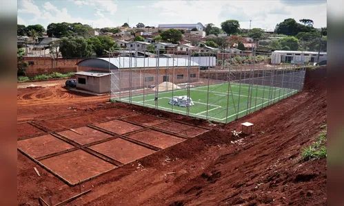 Obras do Meu Campinho do Tropical e Águias alcançam 50% de execução
