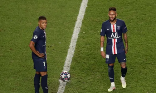 Desfalcado, PSG conta com gols de Neymar e Mbappe na Liga dos Campeões