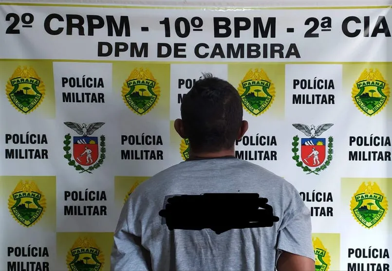 Homem é preso pela PM após furtar loja na região central de Cambira