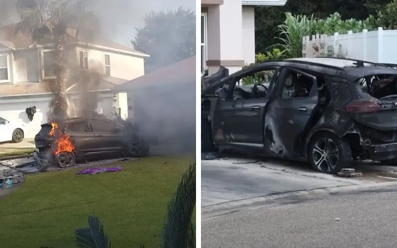 Chevrolet Bolt pegou fogo enquanto estava estacionado; Caso ocorreu em outubro, nos EUA