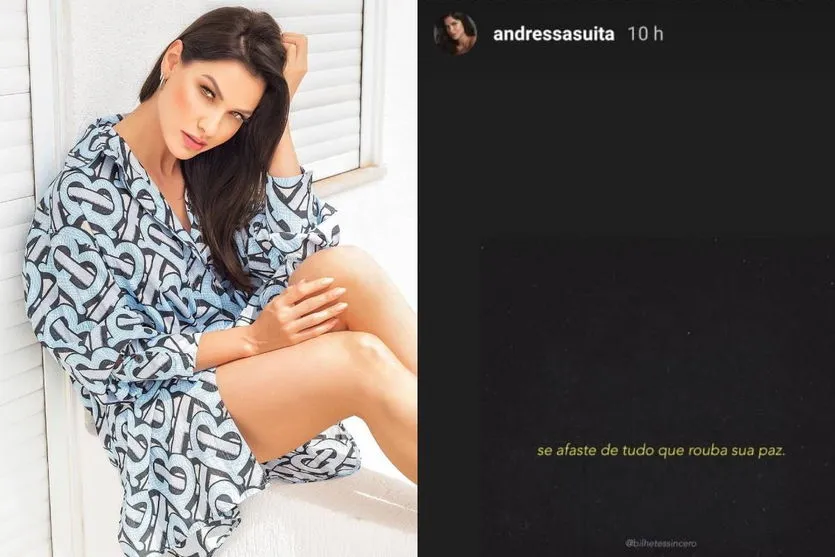 Andressa Suita, após divórcio de Gusttavo Lima: "Se afaste de tudo que rouba a sua paz"