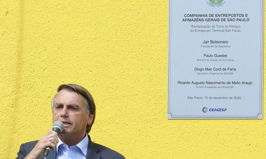 Bolsonaro visita Ceagesp e descarta privatização do entreposto