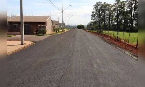 Concluída lama asfáltica em prolongamento da Rua Bonito do Campo
