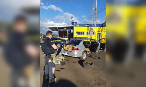 PRF apreende mais de meia tonelada de maconha no Paraná