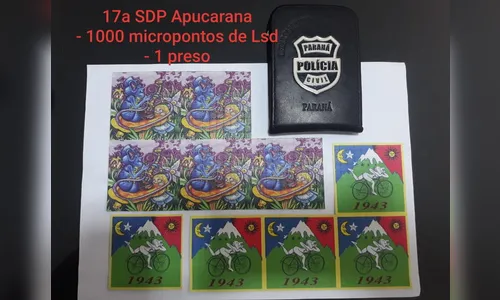 Polícia Civil apreende mil pontos de LSD; toda droga está avaliada em R$50 mil