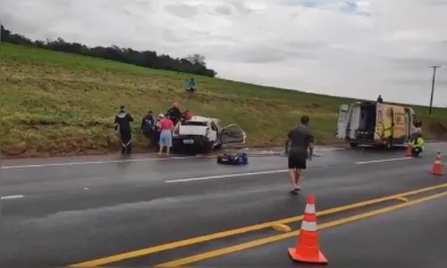 Acidente na rodovia PR-444 mobiliza aeronave para resgate