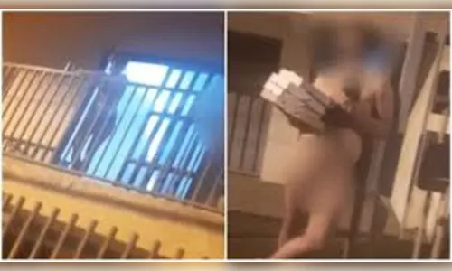 Entregador de pizza é surpreendido ao encontrar clientes 