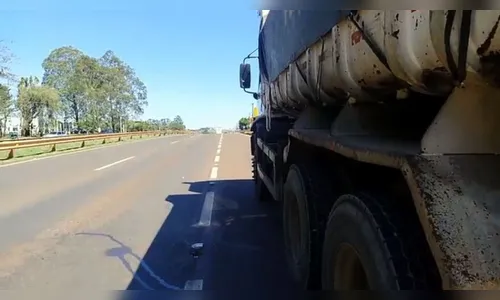 Acidente é registrado na manhã desta quarta-feira na BR-376; Vídeo