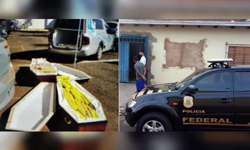 PF apreende drogas dentro de caixões com 'vítimas de Covid-19'