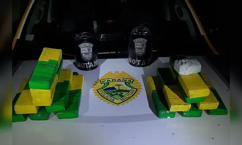 ROTAM apreende quase 15 quilos de maconha na PR 272