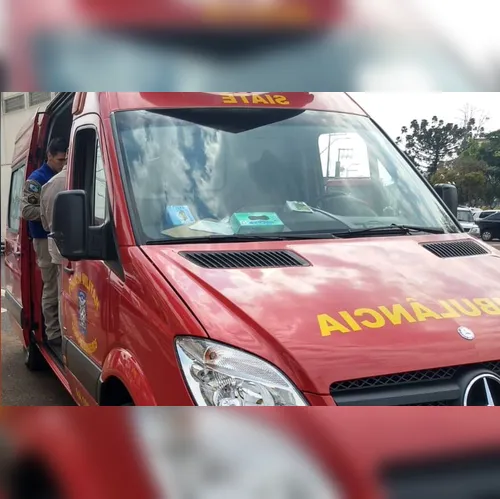 Siate atende vítima de queda de moto em estrada rural