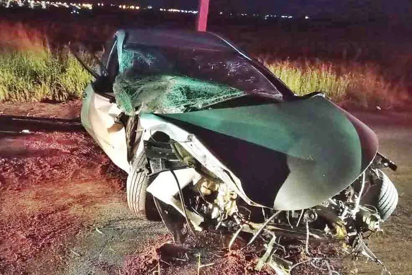 O acidente foi por volta das 3 horas, no KM 02  na Rodovia Celso Fumio Makita