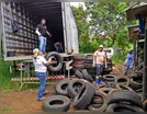 Faxinal recicla 11 toneladas de pneus inservíveis